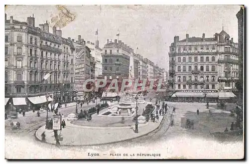 Cartes postales Lyon Place De La Republique