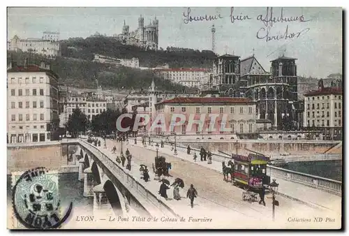 Ansichtskarte AK Lyon Pont Tilsit le Coteau de Fourviere