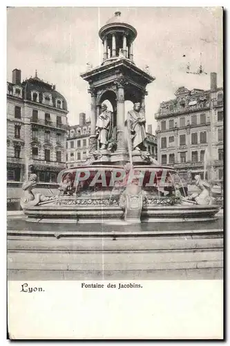 Cartes postales Lyon Fontaine des Jacobins