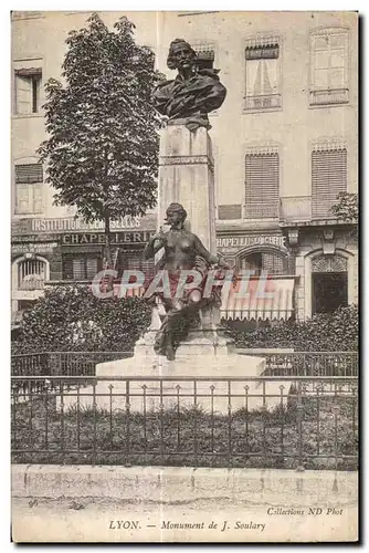 Cartes postales Lyon Monument de J Soulary