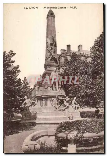 Cartes postales Lyon Monument Carnot