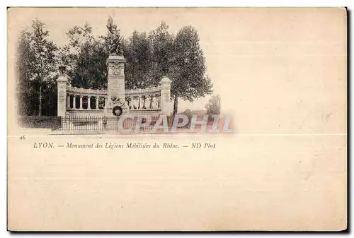 Ansichtskarte AK Lyon Monument des Legions Mobilises du Rhone