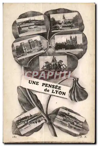 Cartes postales Une Pensee de Lyon