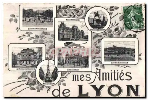 Cartes postales Lyon mes Amities