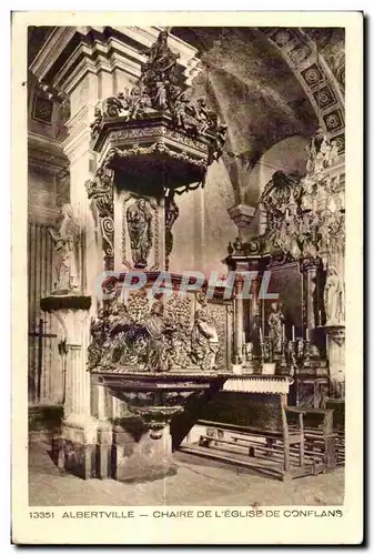 Cartes postales Albertville Chaire De L Eglise De Conflans