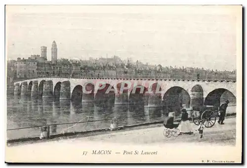 Cartes postales Macon Pont St Laurent