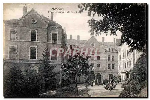 Cartes postales Macon Ecole normale de filles