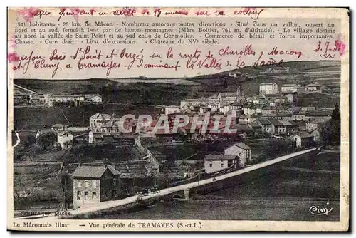 Cartes postales Le Maconnais Illus Vue generale de Tramayes