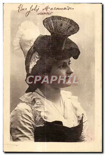 Cartes postales Folklore Costume Maconnais Femme