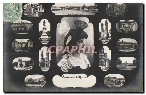 Cartes postales Macon Souvenir Folklore Costume Souvenir