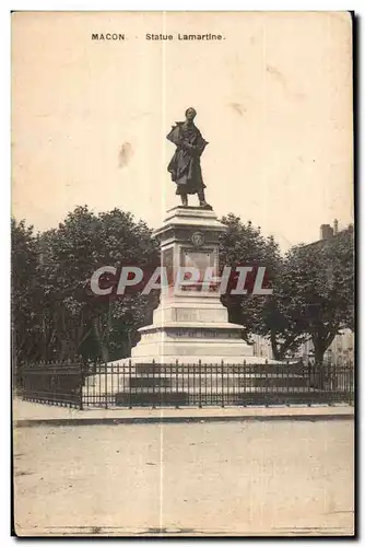 Cartes postales Macon Statue Lamartine