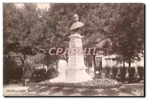 Cartes postales Chalon sur Saone Monument Chabas