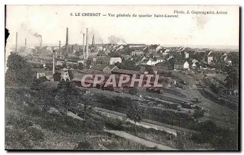 Cartes postales Le Creusot Vue generale du quartier Saint Laurent