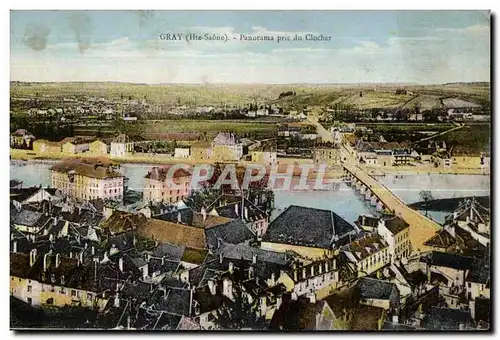 Cartes postales Gray (Hte Saone) Panorama pris du Clocher