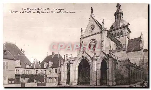 Cartes postales Gray Eglise et Sours Prefecture La Haute Saone Pittoresque