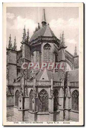Cartes postales La Ferte Bernard Eglise N D Abside