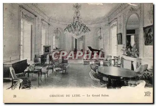 Ansichtskarte AK Chateau Du Lude Le Grand Salon