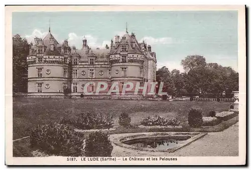 Cartes postales Le Lude (Sarthe) Le Chateau et les Pelouses