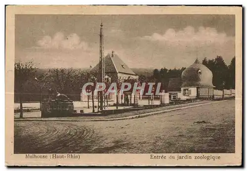 Ansichtskarte AK Mulhouse (Haut-Rhin) entree du jardin zoologique