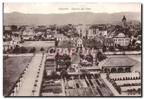 Cartes postales Colmar Quarrier des villas