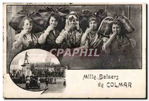 Cartes postales Mille Baisers de Colmar Folklore Costume