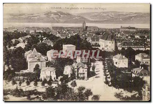 Cartes postales Colmar Vue generale et Panorama des Vosges