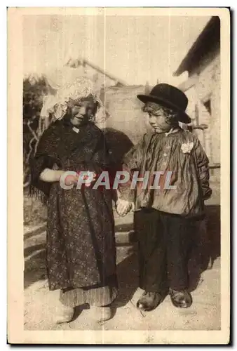 Cartes postales Notre Normandie Dis Mano Veux tu a sinarle a la st Michi Folklore Costume