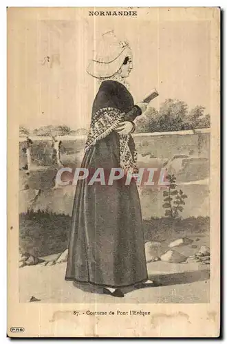 Cartes postales Costume de Pont I Eveque Folklore Coiffe