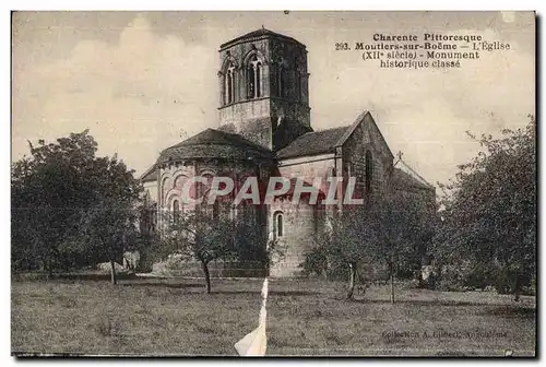 Cartes postales Charente Pittoresque Moutiers sur Boeme L Eglise Monument historique classe