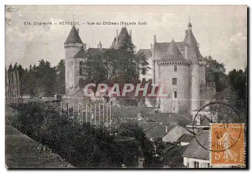 Cartes postales Charente Verteuil Vue du Chateau (Facade Sud)