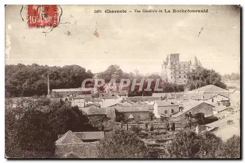 Ansichtskarte AK Charente Vue Generale de La Rochefoucauld