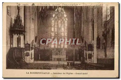 Cartes postales LA Rochefoucauld Interieur de I Eglise Grand Autel
