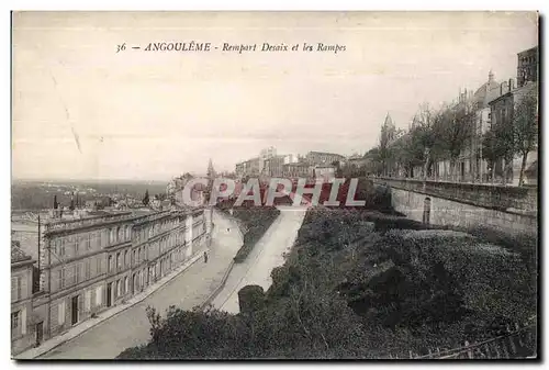 Cartes postales Angouleme Rempart Desaix et les Rampes