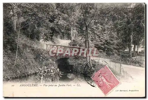 Cartes postales Angouleme Vue prise au Jardin Vert LL