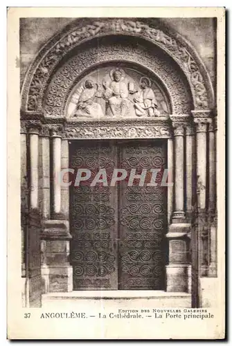 Cartes postales Angouleme La Cathedrale La Porte principale