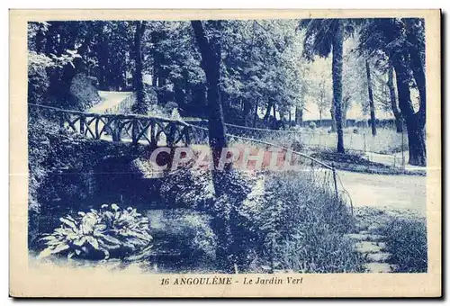 Ansichtskarte AK Angouleme Le Jardin Vert