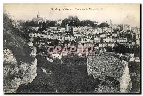 Cartes postales Angouleme Vue prise de Ma Campagne