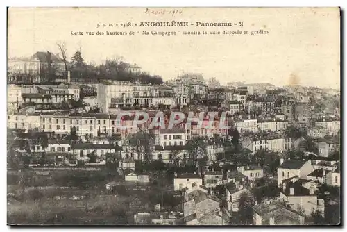 Ansichtskarte AK Angouleme Panorama Cette vue des hauteurs de Ma Campagae montre la Ville Disposee en Gradins