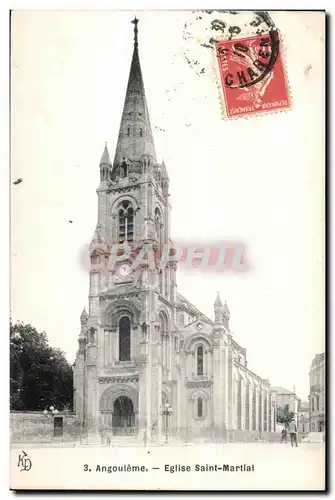 Cartes postales Angouleme Angouleme Eglise Saint Martial