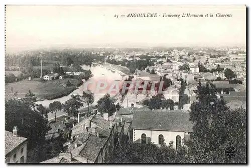 Cartes postales Angouleme Faubourg L Houmeau et la Charente