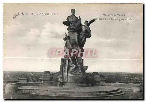 Cartes postales Angouleme Monument Carnot Au centre de belles promenades