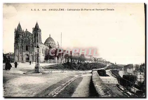 Cartes postales Angouleme Cathedrale St Pierre et Rempart Desaix