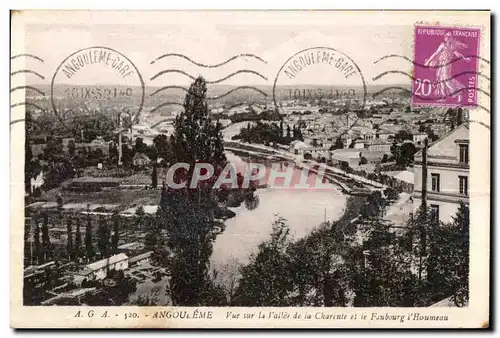 Ansichtskarte AK Angouleme Vue sur la Vallee de la Charente et le Faubourg l Houmeau