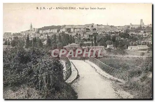 Cartes postales Angouleme Vue sur Saint Marun