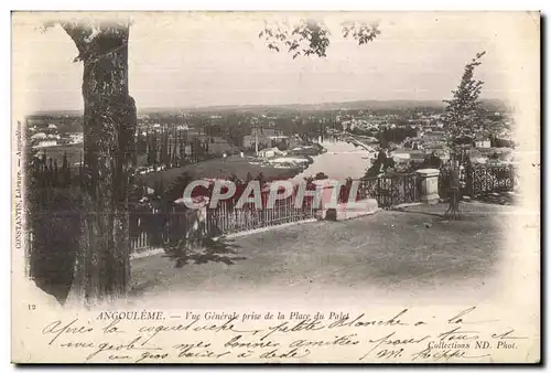 Ansichtskarte AK Angouleme Vue Generale Prise de la Place du Palet