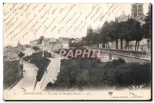 Cartes postales Angouleme Vue prise du Rempart Desaix