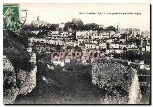 Cartes postales Angouleme Vue prise de Ma Campagne