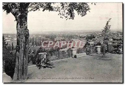 Ansichtskarte AK Angouleme Vue gendeale prise de la place du Palet