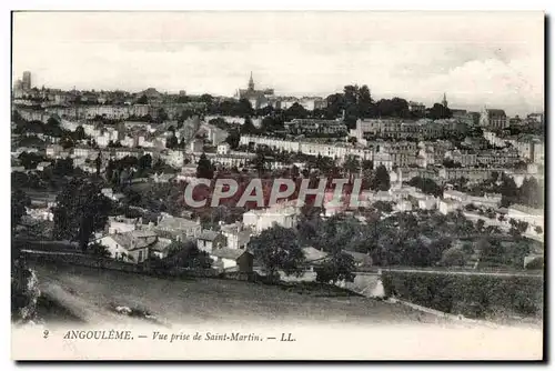 Cartes postales Angouleme Vue prise de Saint Martin