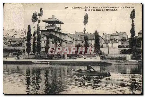 Cartes postales Angouleme Port d embarquement des Canons de la Fonderie de Ruelle